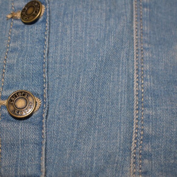 Carters Denim Tucker jacket Girls Size 3T Light Blue - Picture 3 of 7